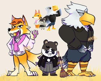 Fanart of Nintendo's videogame, featuring the characters of Chief, Marco and Apollo (in that order) lined-up in my style